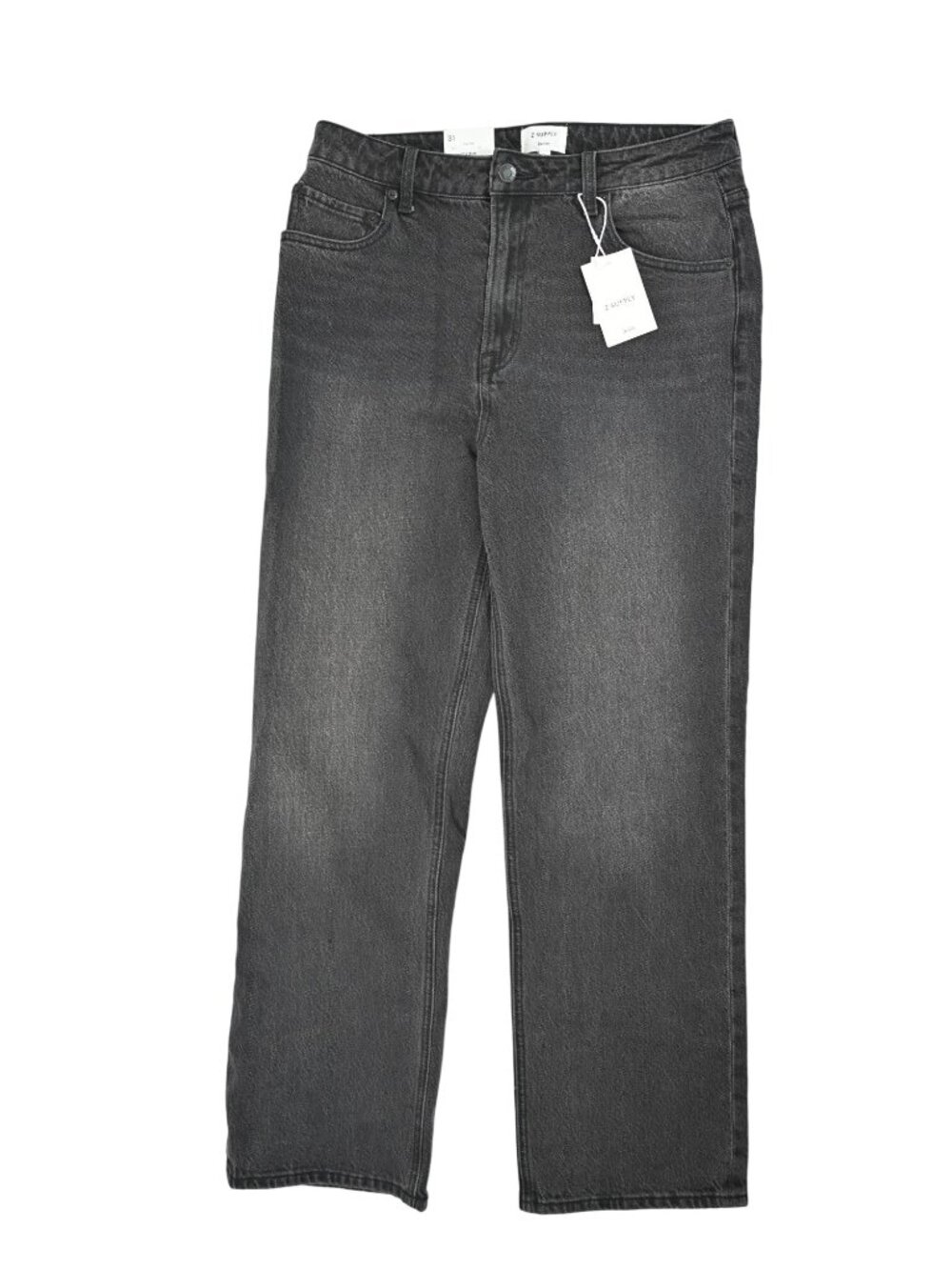 Z Supply Denim The Muse High Rise Straight Jeans in Nocturne